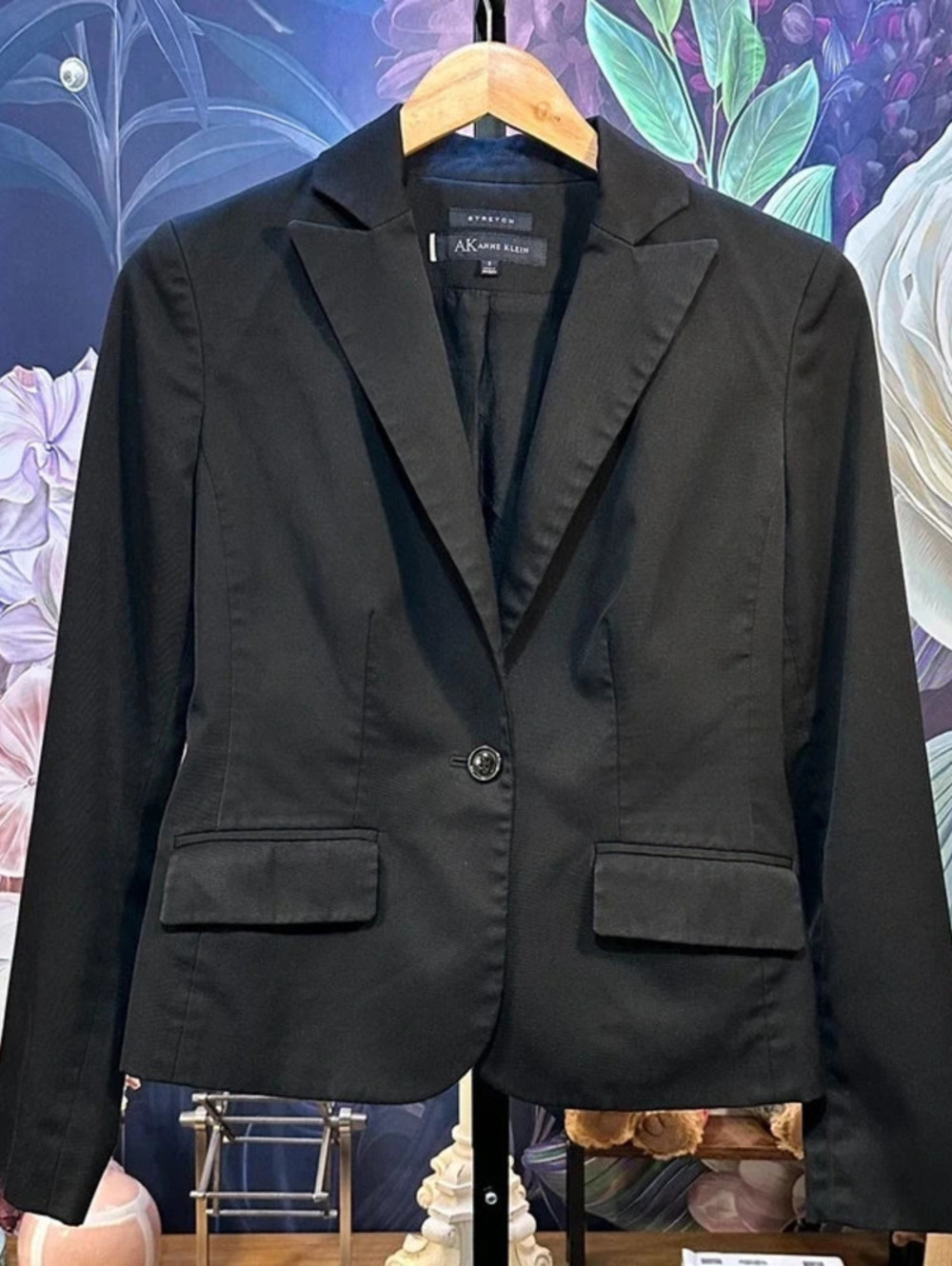 Anne Klein 2 Stretch Blazer Classic Office Workwear Tailored Office Siren Preppy